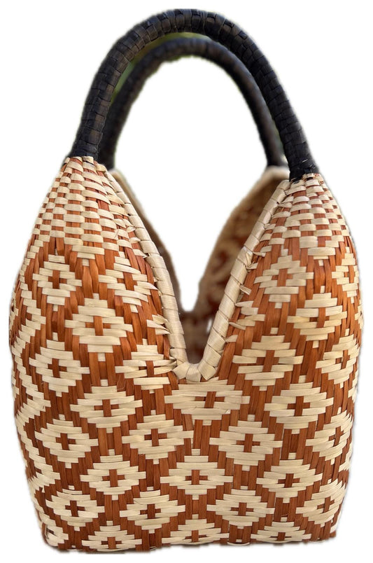 Bolso "Brunita" marrón y negro